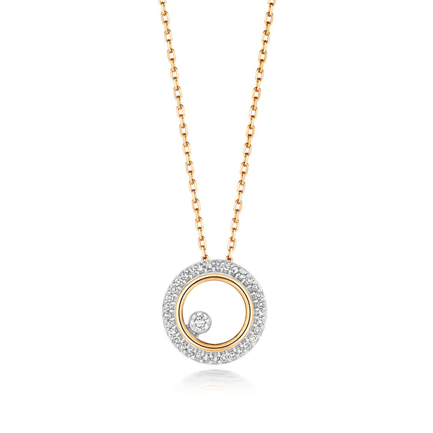 Diamond Necklace in 9K Gold