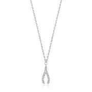 Diamond Necklace in 9K White Gold