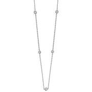 Diamond Necklace in 18K White Gold