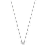 Diamond Necklace in 18K White Gold