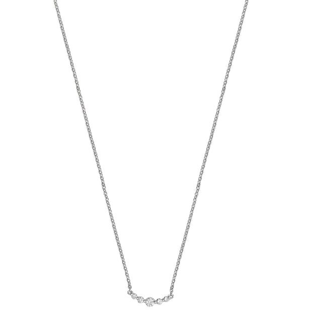 Diamond Necklace in 18K White Gold