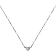 Diamond Necklace in 18K White Gold
