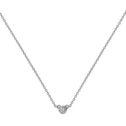 Diamond Necklace in 18K White Gold