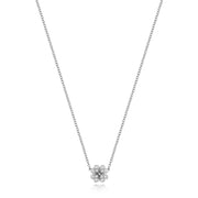 Diamond Necklace in 18K White Gold