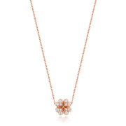 Diamond Necklace in 18K Rose Gold