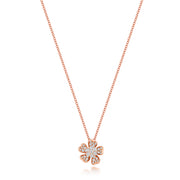 Diamond Necklace in 18K Rose Gold