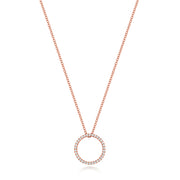 Diamond Necklace in 18K Rose Gold