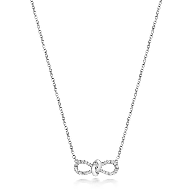 Diamond Necklace in 18K White Gold