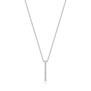 Diamond Necklace in 18K White Gold