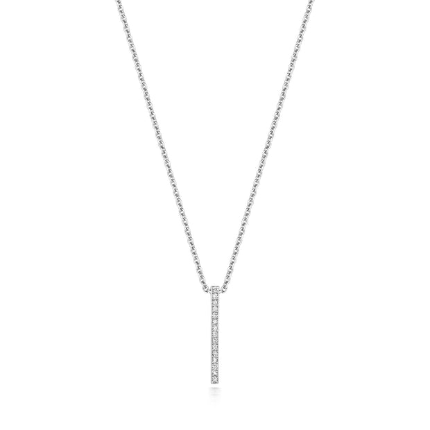 Diamond Necklace in 18K White Gold