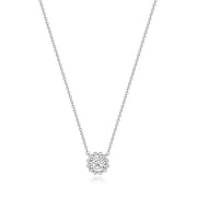 Diamond Necklace in 18K White Gold