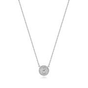 Diamond Necklace in 18K White Gold