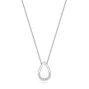 Diamond Necklace in 18K White Gold