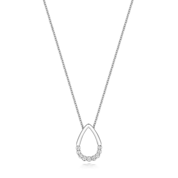 Diamond Necklace in 18K White Gold