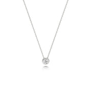 Diamond Necklace in 18K White Gold