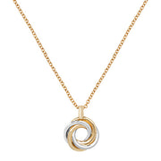 9K Yellow / White Gold Ladies' Gold 16+1 Inch Necklace | Charmé