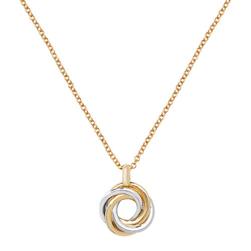 9K Yellow / White Gold Ladies' Gold 16+1 Inch Necklace | Charmé
