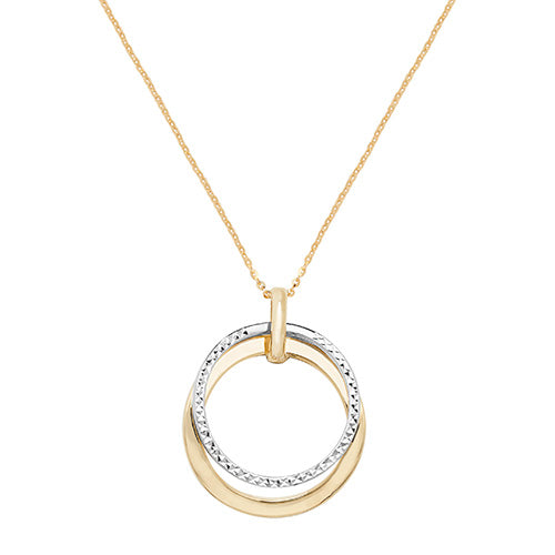9K Yellow / White Gold Ladies' 18 Inch Necklace | Charmé