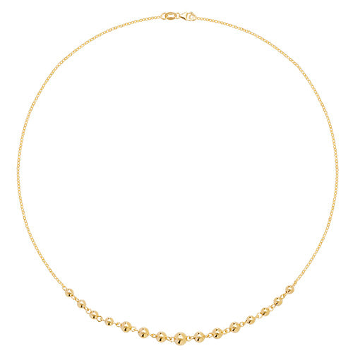 9K Yellow Gold Ladies' 16 Inch Necklace | Charmé