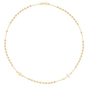 9K Yellow Gold Ladies' 16 Inch Rosary | Charmé