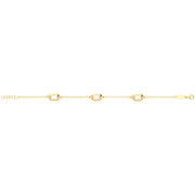 9K Yellow Gold Hexagon Bracelet