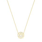 9K Yellow Gold Mandala Necklace | Charmé