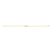 9K Yellow Gold Infinity Bracelet