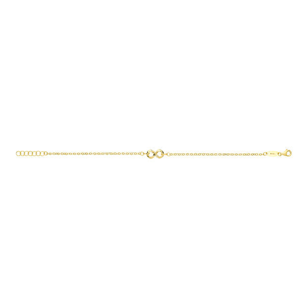 9K Yellow Gold Infinity Bracelet