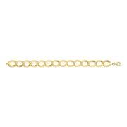 9K Yellow Gold Ladies' 7.5" Double Link Bracelet | Charmé