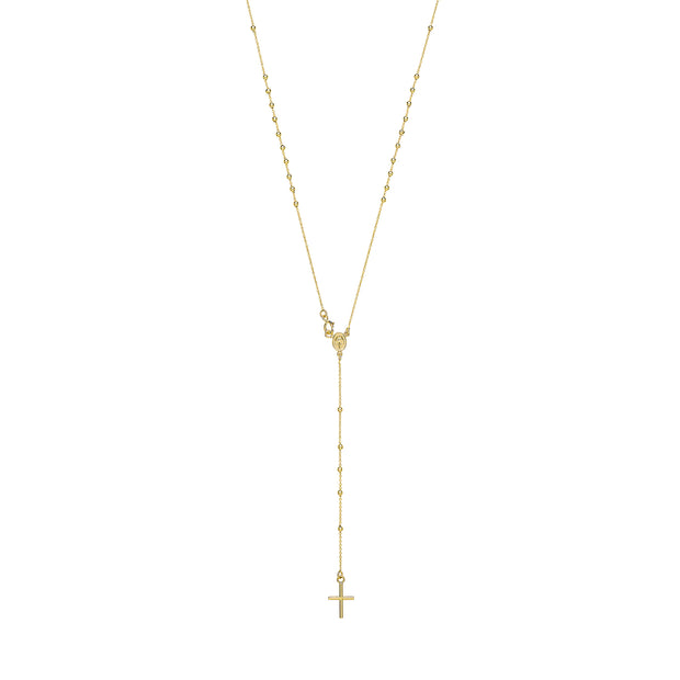 9K Yellow Gold Ladies Gold Rosary Necklace