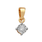 Diamond Pendant in 9K Gold