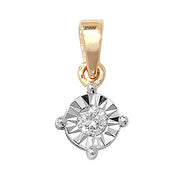 Diamond Pendant in 9K Gold