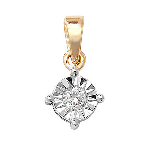 Diamond Pendant in 9K Gold