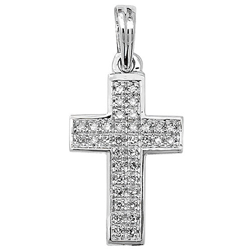 Diamond Pendant in 9K White Gold