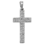 Diamond Pendant in 9K White Gold