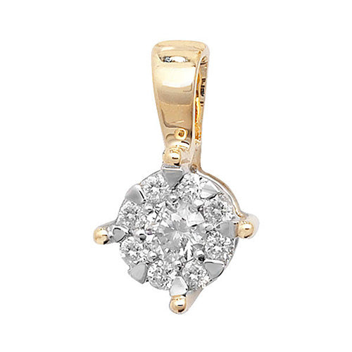 Diamond Pendant in 9K Gold