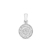 Diamond Pendant in 9K White Gold