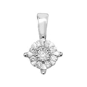 Diamond Pendant in 9K White Gold