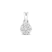 Diamond Pendant in 9K White Gold