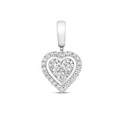 Diamond Pendant in 9K White Gold