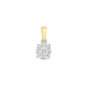 Diamond Pendant in 9K Gold