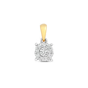 Diamond Pendant in 9K Gold