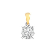 Diamond Pendant in 9K Gold