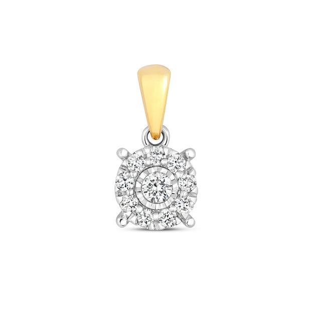 Diamond Pendant in 9K Gold