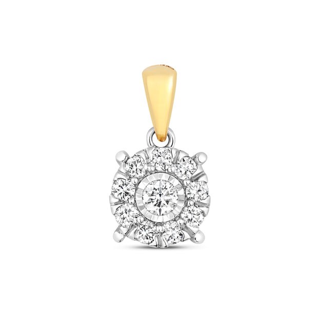 Diamond Pendant in 9K Gold