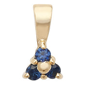 Sapphire Pendant in 9K Gold