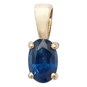 Sapphire Pendant in 9K Gold