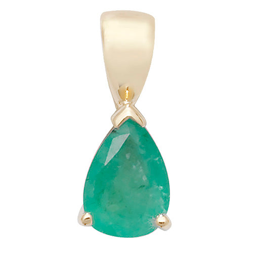 Emerald Pendant in 9K Gold