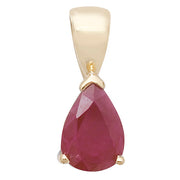 Ruby Pendant in 9K Gold