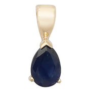 Sapphire Pendant in 9K Gold